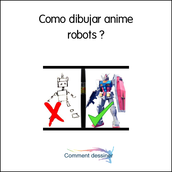 Como dibujar anime robots